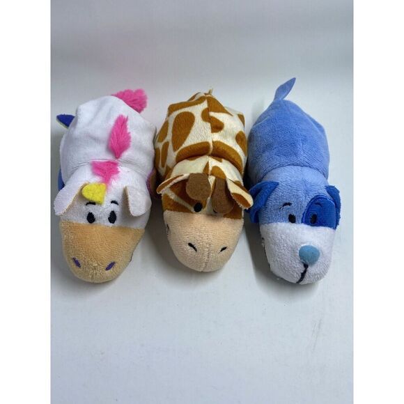 Lot of Flipzees (3) Giraffe, Alligator, Pink Rhino,Cow, Blue Dog, Pink Cat - Picture 5 of 7